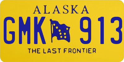 AK license plate GMK913