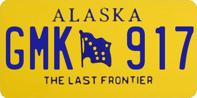 AK license plate GMK917