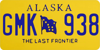AK license plate GMK938