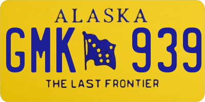 AK license plate GMK939