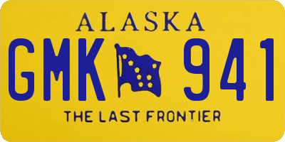 AK license plate GMK941