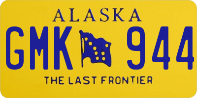 AK license plate GMK944