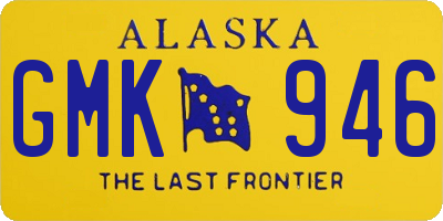 AK license plate GMK946