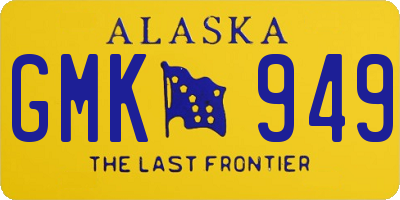 AK license plate GMK949