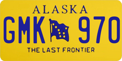 AK license plate GMK970