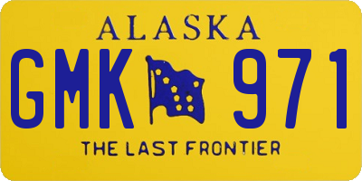 AK license plate GMK971