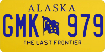 AK license plate GMK979