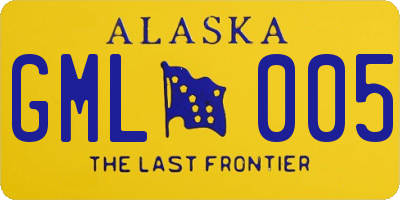 AK license plate GML005