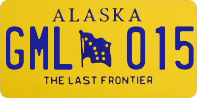 AK license plate GML015