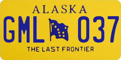 AK license plate GML037