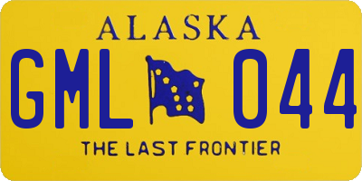 AK license plate GML044