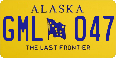 AK license plate GML047