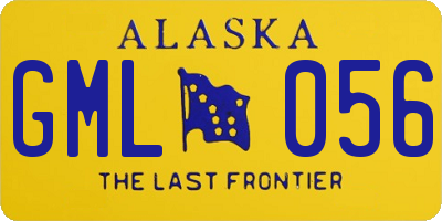 AK license plate GML056