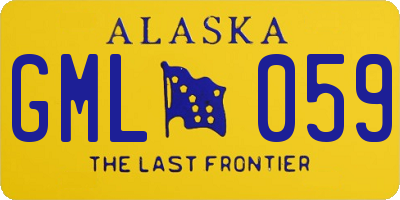 AK license plate GML059