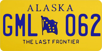 AK license plate GML062