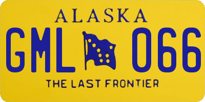 AK license plate GML066