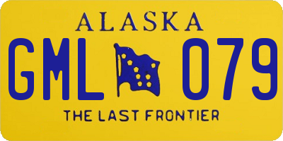 AK license plate GML079