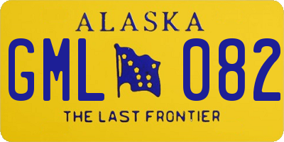 AK license plate GML082