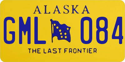 AK license plate GML084