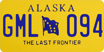 AK license plate GML094