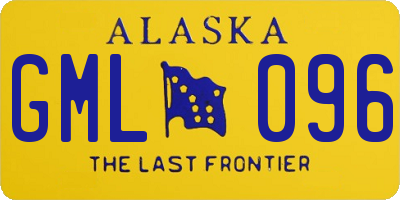 AK license plate GML096