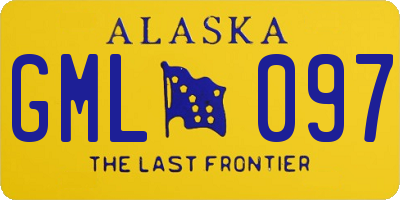 AK license plate GML097