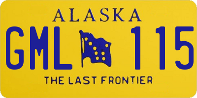 AK license plate GML115