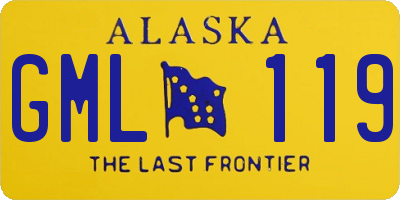 AK license plate GML119