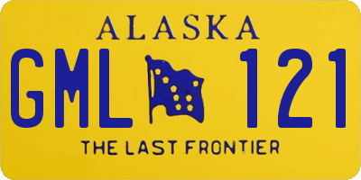 AK license plate GML121