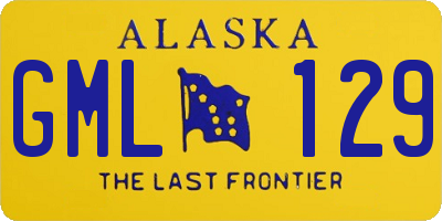 AK license plate GML129