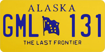 AK license plate GML131
