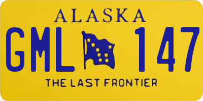 AK license plate GML147