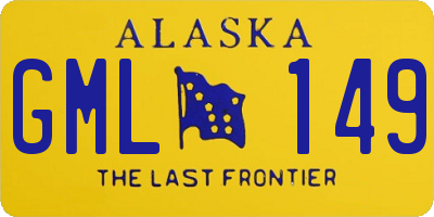 AK license plate GML149