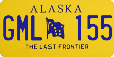 AK license plate GML155