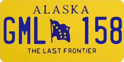 AK license plate GML158
