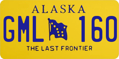 AK license plate GML160