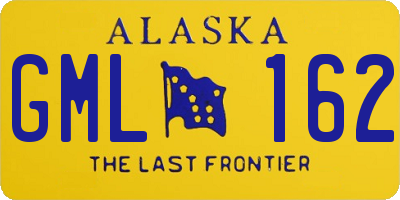 AK license plate GML162