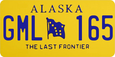 AK license plate GML165