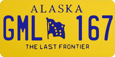 AK license plate GML167