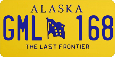 AK license plate GML168