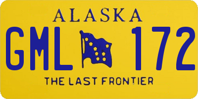 AK license plate GML172