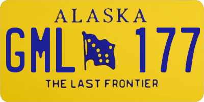 AK license plate GML177