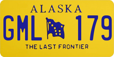 AK license plate GML179