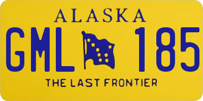 AK license plate GML185