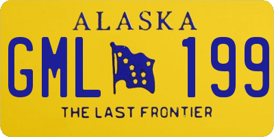 AK license plate GML199