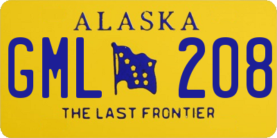 AK license plate GML208