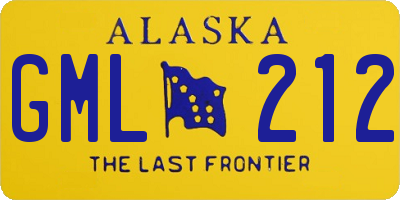 AK license plate GML212