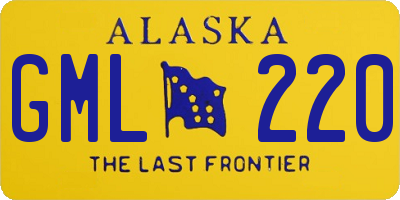AK license plate GML220