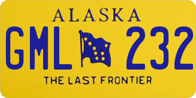 AK license plate GML232