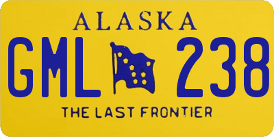 AK license plate GML238